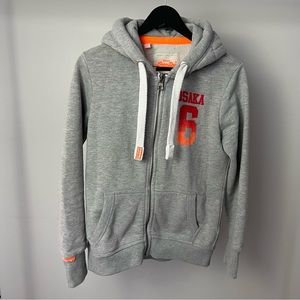 Superdry Grey Hoodie zip up